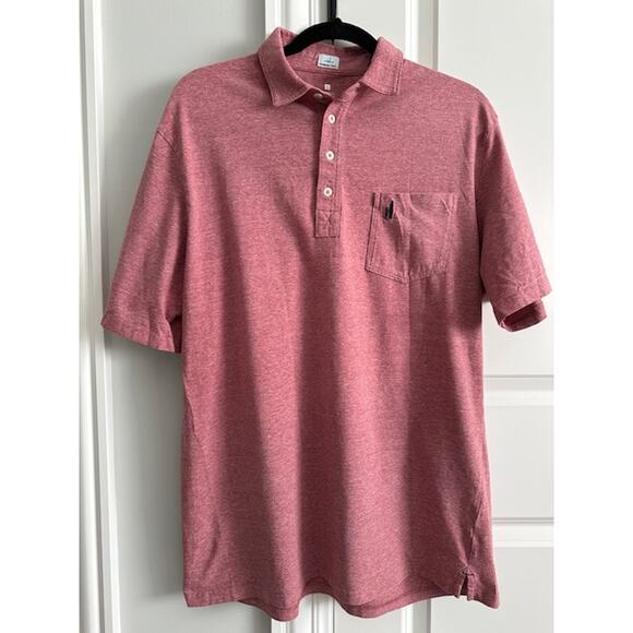 Johnnie-O Heathered Hangin' Out Polo Size: L Color: Nantucket - Picture 2 of 6